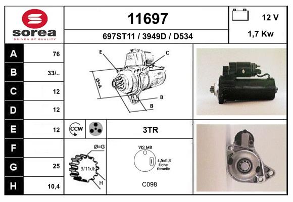 MOTOR ARRANQUE BOSCH
